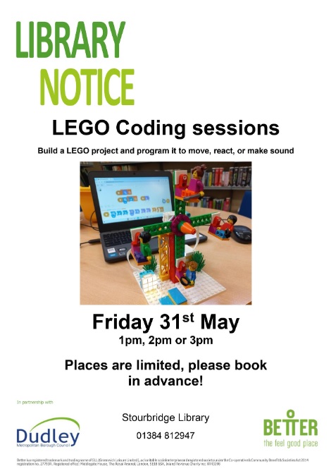 Stourbridge Library - Lego Coding Sessions